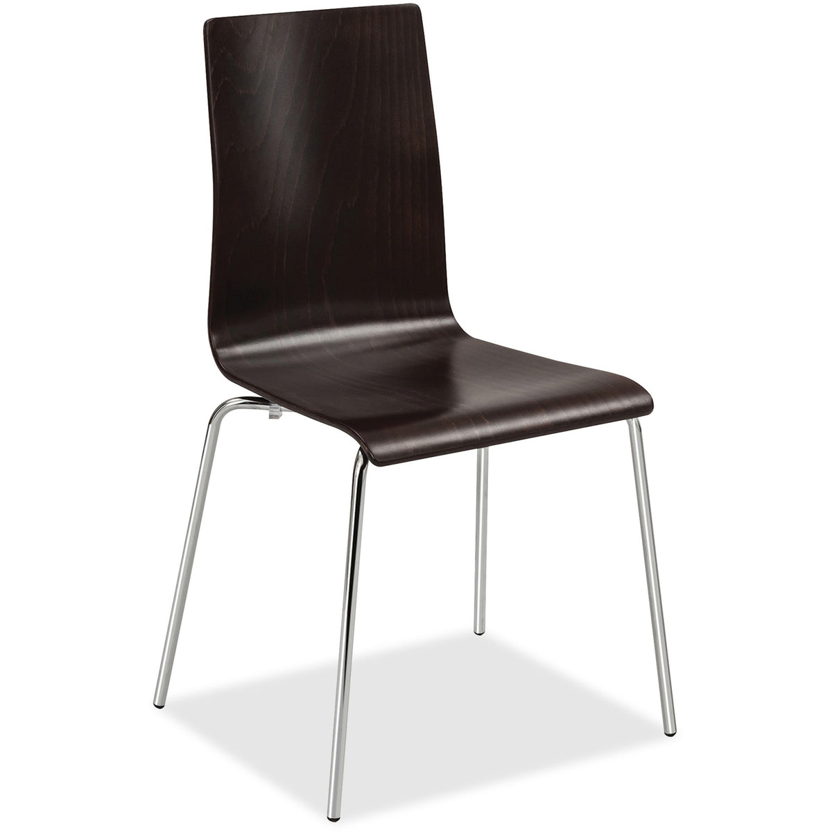 Safco Bosk Stack Chair - Espresso Seat Color - Plywood Seat Material - Espresso Back Color - Plywood Back Material - 2 /
