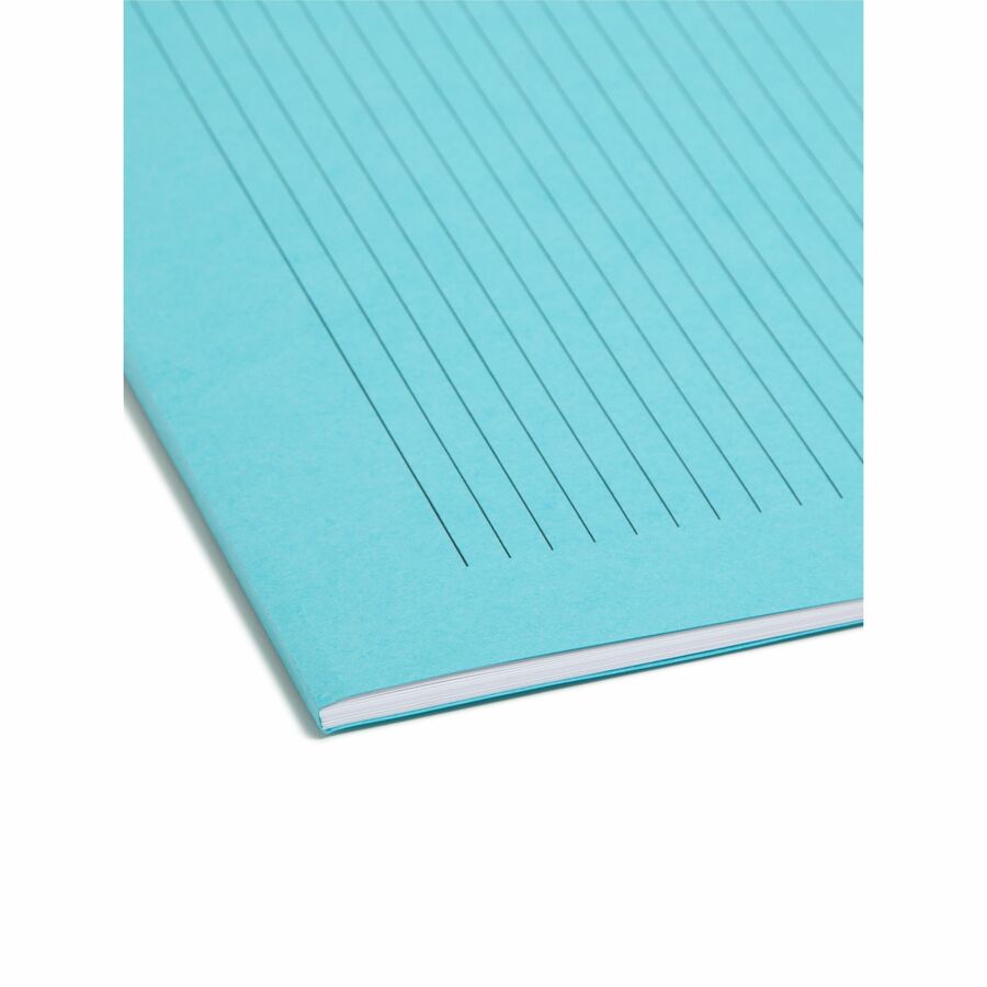 Smead SuperTab 1/3 Tab Cut Letter Recycled Fastener Folder - 8 1/2" x 11" - 1 x 2K Fastener - Top Tab Location - 11 pt. 