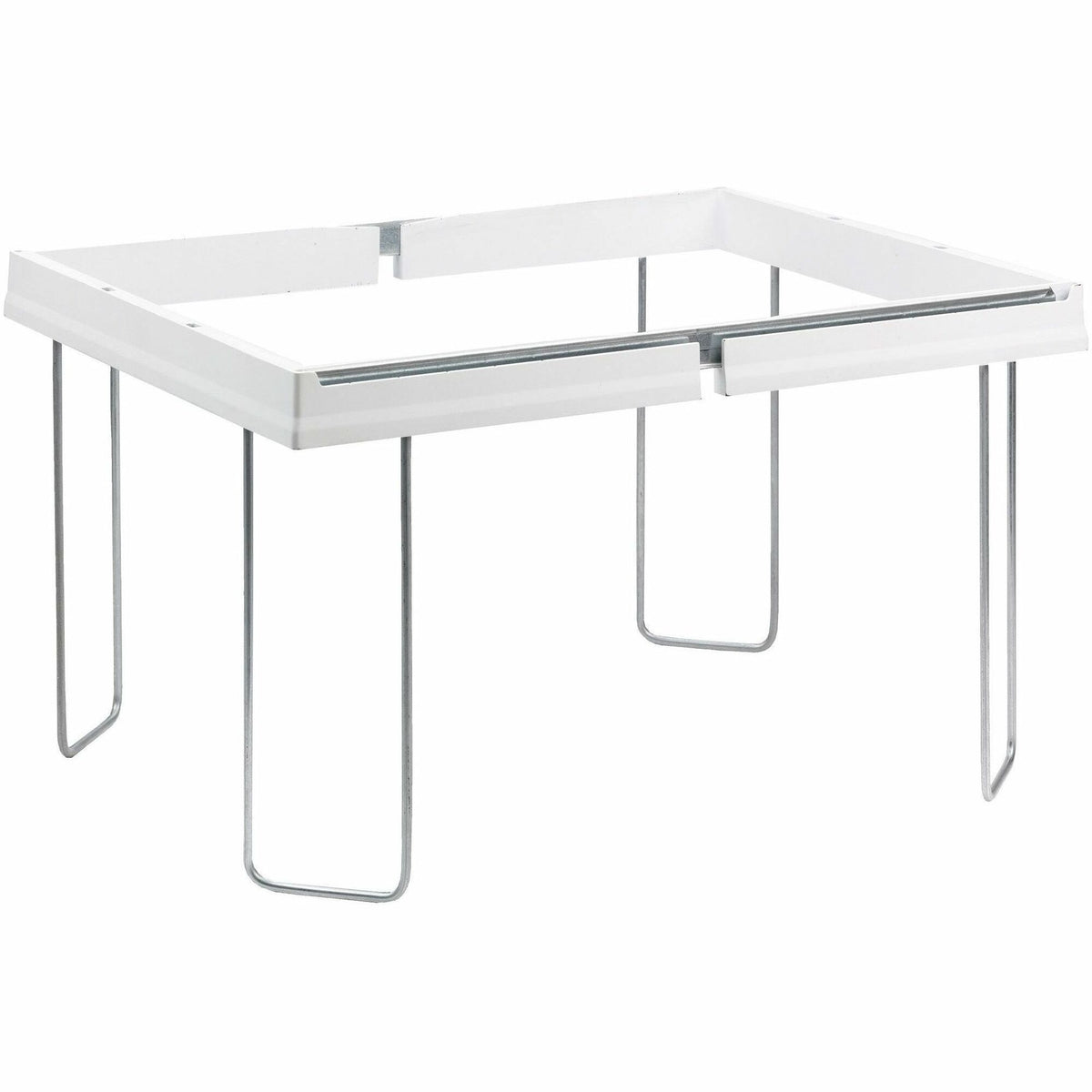 Smead Heavy-Duty Adjustable Hanging Folder Frame - Letter - 16" to 24" Long - Steel, Plastic - White - 1 Box