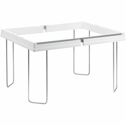 Smead Heavy-Duty Adjustable Hanging Folder Frame - Letter - 16" to 24" Long - Steel, Plastic - White - 1 Box