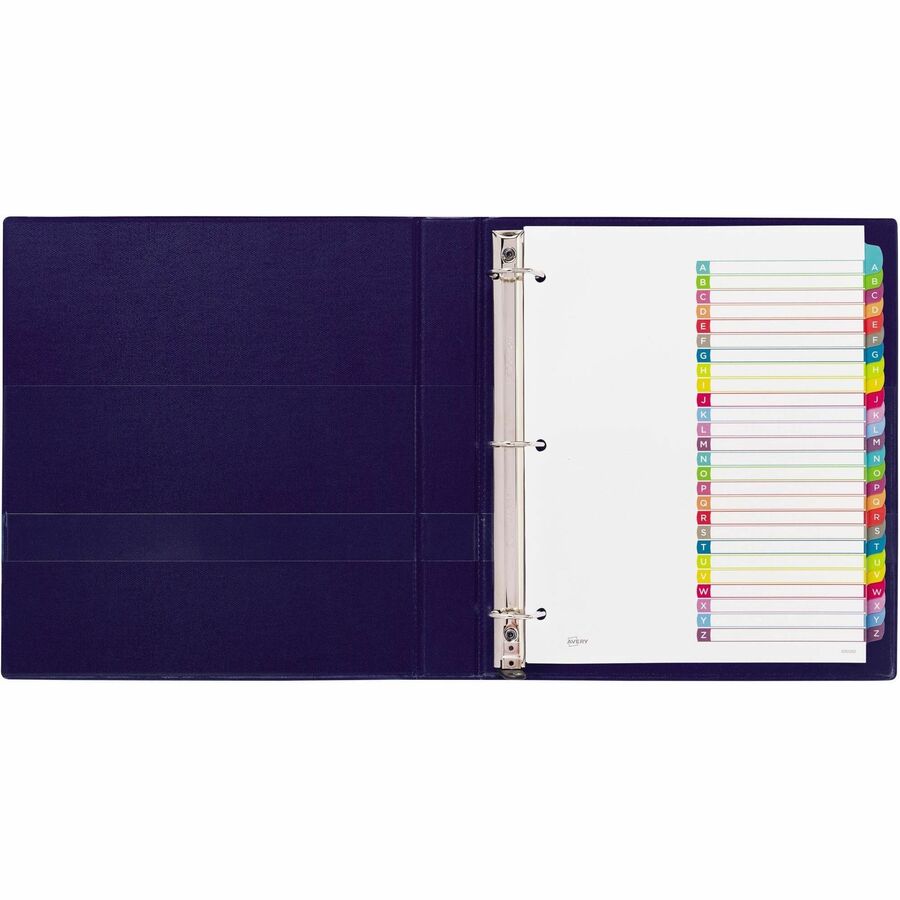 Avery Ready Index Customizable Table of Contents Dividers - 26 x Divider(s) - 26 Printed Tab(s) - Alphabet - A-Z - 26 Ta