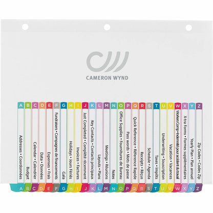 Avery Ready Index Customizable Table of Contents Dividers - 26 x Divider(s) - 26 Printed Tab(s) - Alphabet - A-Z - 26 Ta