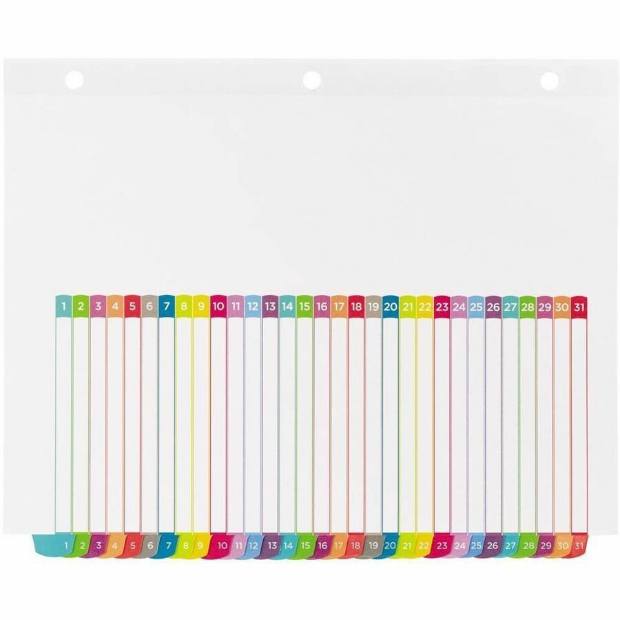 Avery Ready Index Customizable Table of Contents Dividers - 31 x Divider(s) - 31 Tab(s) - Digit - 1-31 - 31 Tab(s)/Set -
