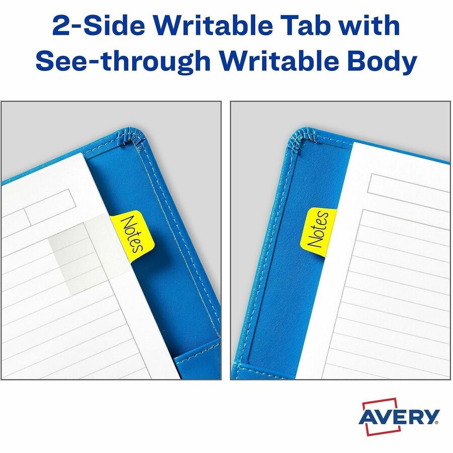 Avery® Mini Ultra Tabs - 80 Tab(s) - 1.50" Tab Height x 1" Tab Width - Removable - 80 / Pack