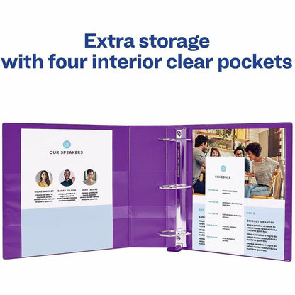 Avery® Heavy-Duty View Binders - Locking One Touch EZD Rings - 1" Binder Capacity - Letter - 8 1/2" x 11" Sheet Size - 2