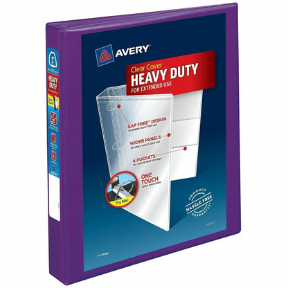 Avery® Heavy-Duty View Binders - Locking One Touch EZD Rings - 1" Binder Capacity - Letter - 8 1/2" x 11" Sheet Size - 2