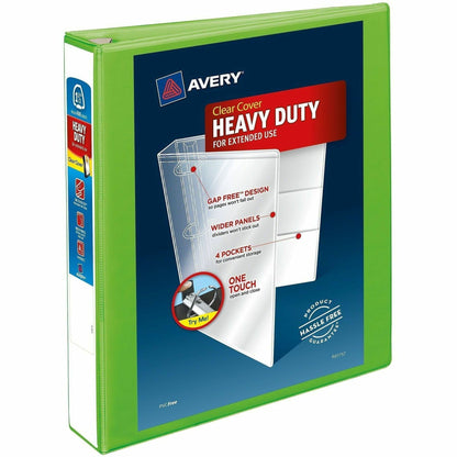 Avery® Heavy-Duty View Binders - Locking One Touch EZD Rings - 1 1/2" Binder Capacity - Letter - 8 1/2" x 11" Sheet Size