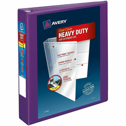 Avery® Heavy-Duty View Binders - Locking One Touch EZD Rings - 1 1/2" Binder Capacity - Letter - 8 1/2" x 11" Sheet Size