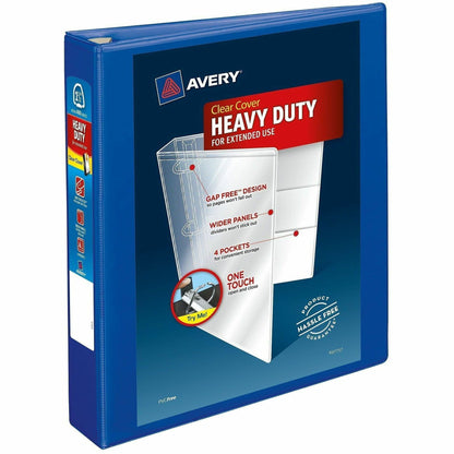 Avery® Heavy-Duty View Binders - Locking One Touch EZD Rings - 1 1/2" Binder Capacity - Letter - 8 1/2" x 11" Sheet Size