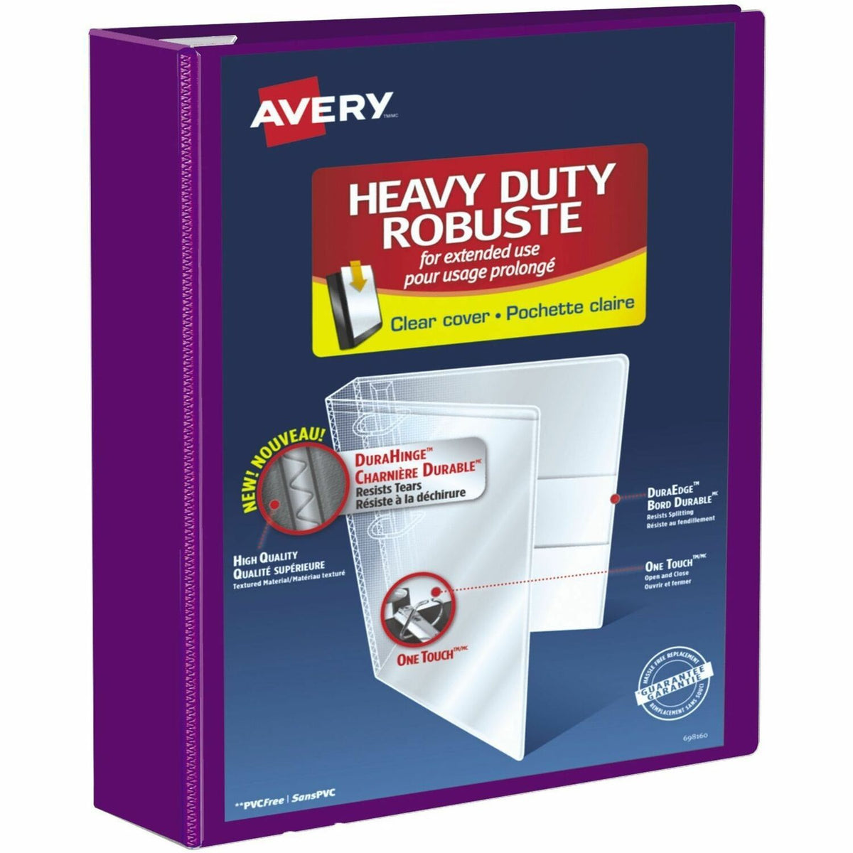 Avery® Heavy Duty View Binder - 3" Binder Capacity - Letter - 8 1/2" x 11" Sheet Size - 670 Sheet Capacity - 3" Ring - F