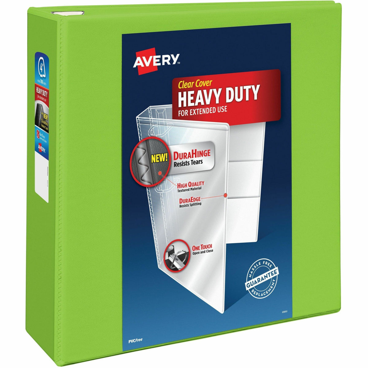 Avery® Heavy-Duty View Binders with One Touch EZD Rings - 4" Binder Capacity - Letter - 8 1/2" x 11" Sheet Size - 780 Sh