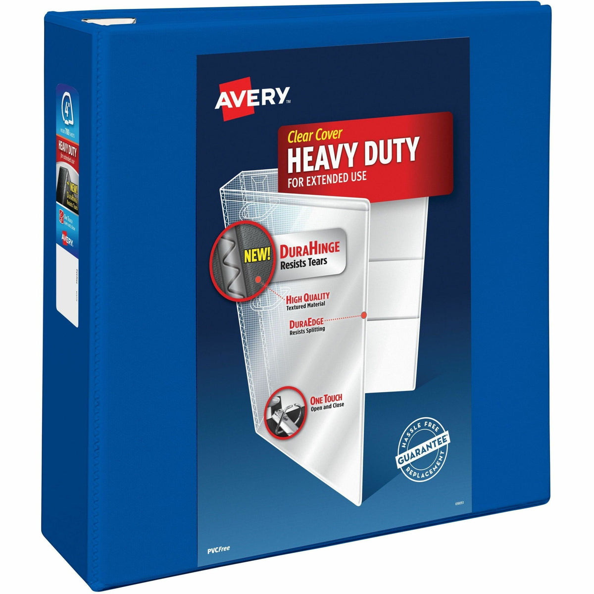 Avery® Heavy-Duty View Binders with One Touch EZD Rings - 4" Binder Capacity - Letter - 8 1/2" x 11" Sheet Size - 780 Sh