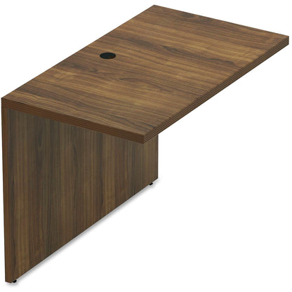 Lorell Chateau Series Bridge - 30" Height x 41.4" Width x 23.6" Depth Bridge, 1.5" Thickness Top - Reeded Edge - Materia