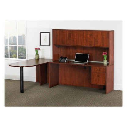 Lorell Essentials Series Front Reception Desk - 1" Thickness Top, 42.5" Height x 72" Width x 36" Depth Desk - Finish: Ma