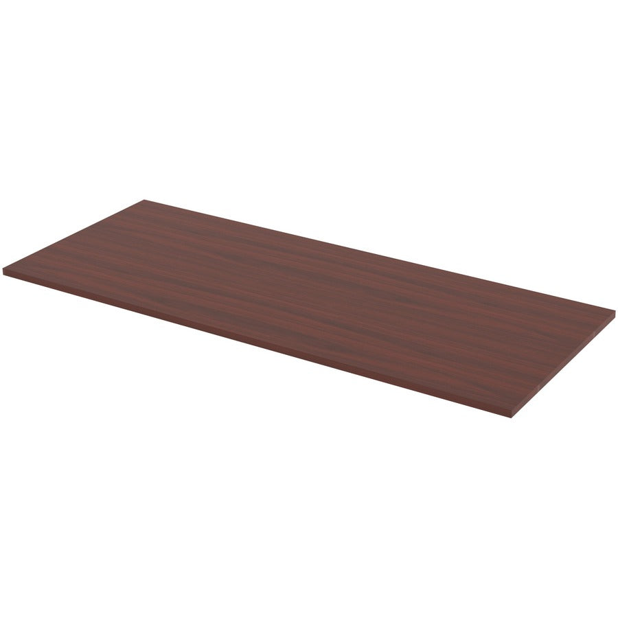 Lorell Relevance Series Tabletop - Laminated, Mahogany Rectangle Top - 48" Table Top Width x 24" Table Top Depth x 1" Ta