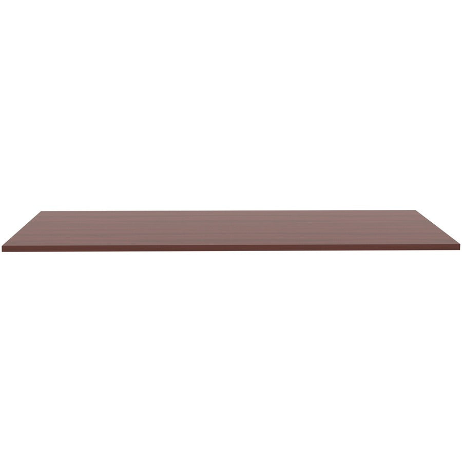 Lorell Relevance Series Tabletop - Laminated, Mahogany Rectangle Top - Contemporary Style - 1 Each