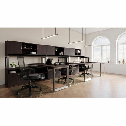 Lorell Relevance Series Tabletop - Laminated, Mahogany Rectangle Top - 72" Table Top Width x 24" Table Top Depth x 1" Ta