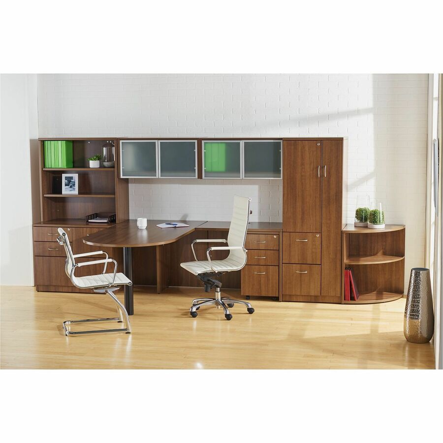 Lorell Essentials Series Return Shell - 29.5" Height x 41.4" Width x 23.6" Depth Return, 1" Thickness Top - Finish: Lami
