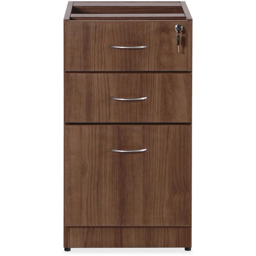 Lorell Essentials Series Box/Box/File Fixed File Cabinet - 28.5" Height x 15.5" Width x 21.9" Depth Pedestal - Total Dra