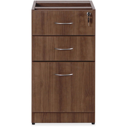 Lorell Essentials Series Box/Box/File Fixed File Cabinet - 28.5" Height x 15.5" Width x 21.9" Depth Pedestal - Total Dra