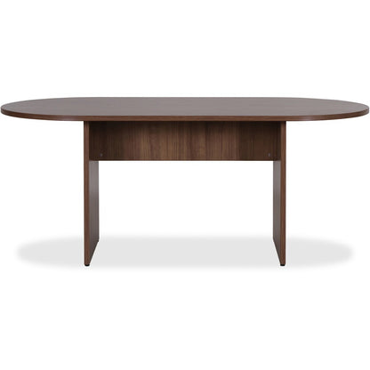Lorell Essentials Oval Conference Table - 1.3" Thickness Table Top, 29.5" Height x 70.9" Width x 35.4" Depth Table - Mat
