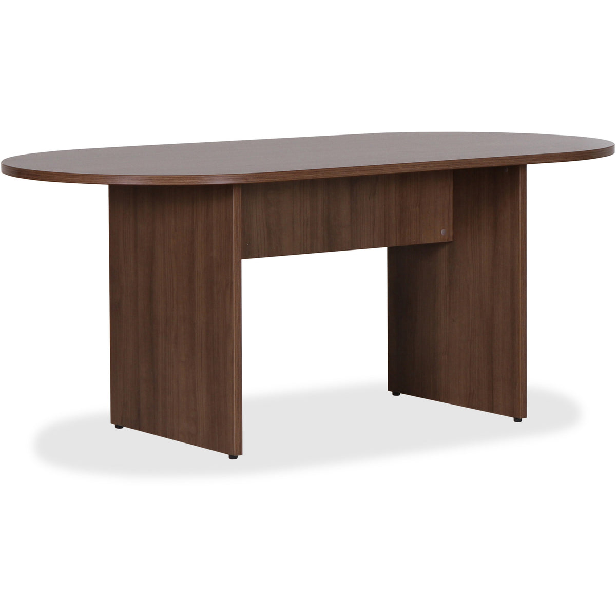 Lorell Essentials Oval Conference Table - 1.3" Thickness Table Top, 29.5" Height x 70.9" Width x 35.4" Depth Table - Mat