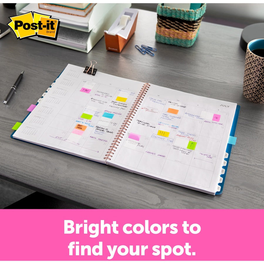 Post-it® Assorted Flag Combo Pack - 320 x Assorted - 1/2" Flag/Note Width, 1" Flag/Note Width - 320 / Pack