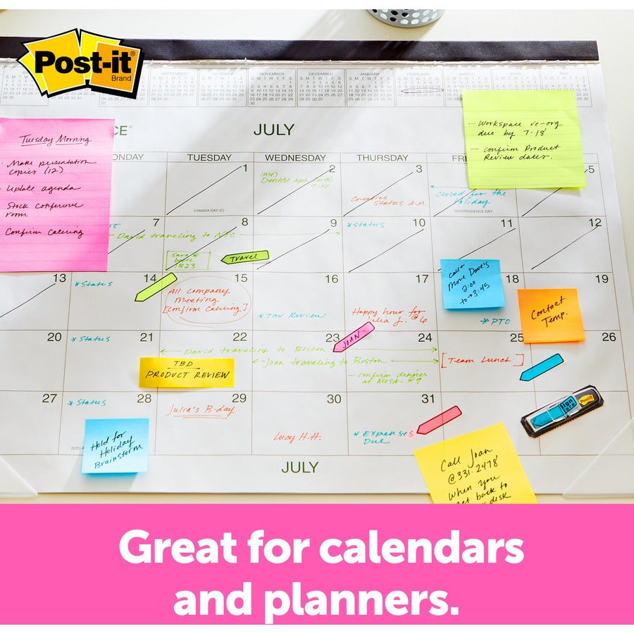 Post-it® Arrow Flags - 1/2" Flag/Note Width - Arrow - Blank and SIGN HERE - Green, Yellow, Blue, Red, Pink - 252 / Pack