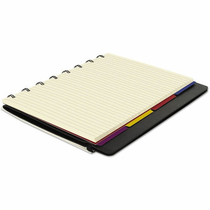 Rediform A5 Size Filofax Notebook - A5 - 56 Sheets - Twin Wirebound - 0.24" Ruled - A5 - 8 1/4" x 5 13/16" Sheet Size - 