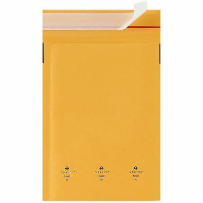 Sparco Size 0 Bubble Cushioned Mailers - Bubble - #0 - 6" Width x 10" Length - Self-sealing - Kraft - Kraft - 200 / Cart