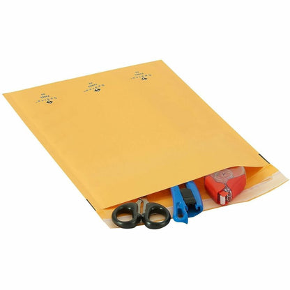 Sparco Size 3 Bubble Cushioned Mailers - Bubble - #3 - 8 1/2" Width x 14 1/2" Length - Self-sealing - Kraft - Kraft - 10