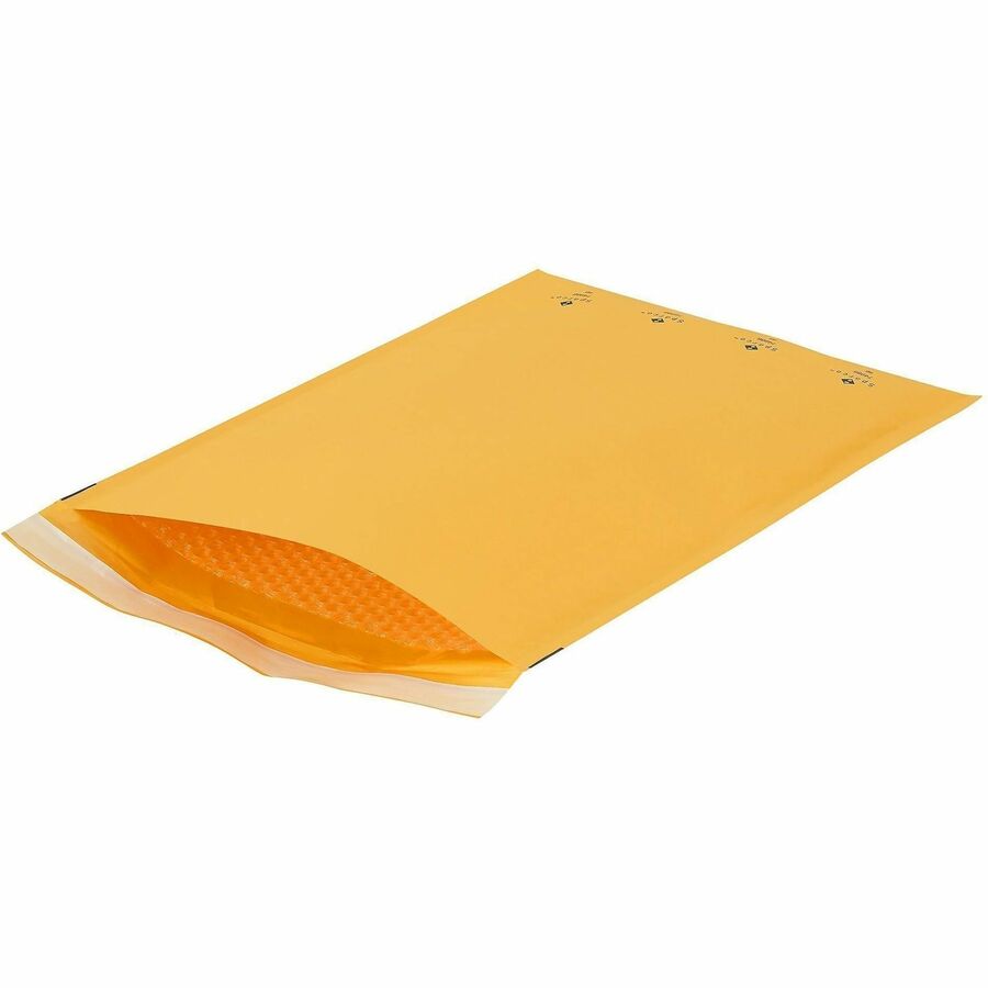 Sparco Size 6 Bubble Cushioned Mailers - Bubble - #6 - 12 1/2" Width x 19" Length - Self-sealing - Kraft - Kraft - 50 / 
