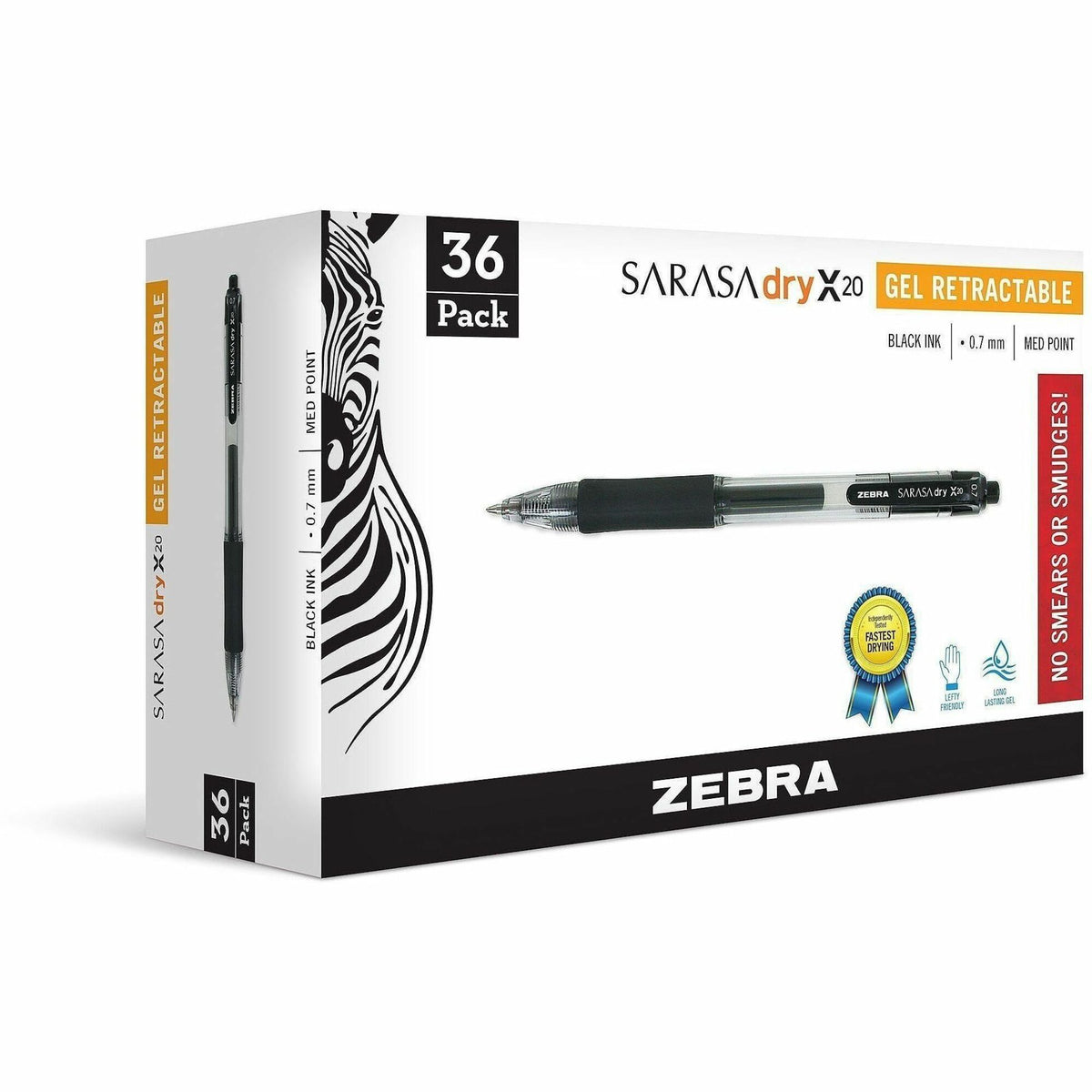 Zebra Pen Sarasa Gel Retractable Pens - 0.7 mm Pen Point - Refillable - Retractable - Black Ink - Gel-based - Translucen