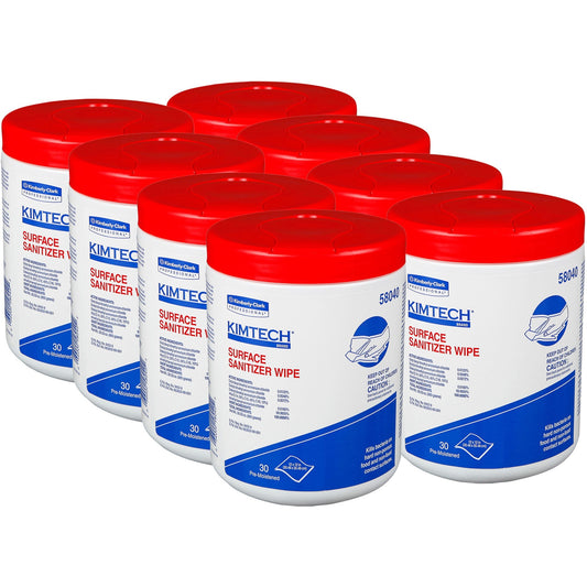 KIMTECH Prep Surface Sanitizer Wipes - For Hard Surface, Nonporous Surface - 12" Length x 12" Width - Recommended For: B