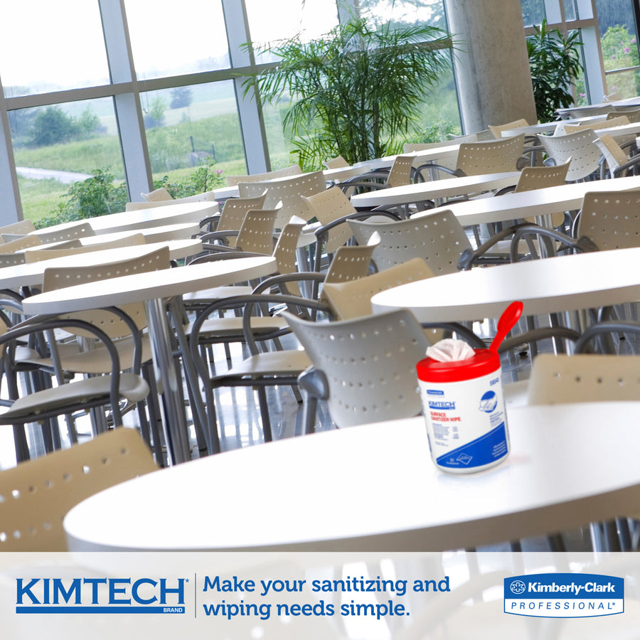 KIMTECH Prep Surface Sanitizer Wipes - For Hard Surface, Nonporous Surface - 12" Length x 12" Width - Recommended For: B