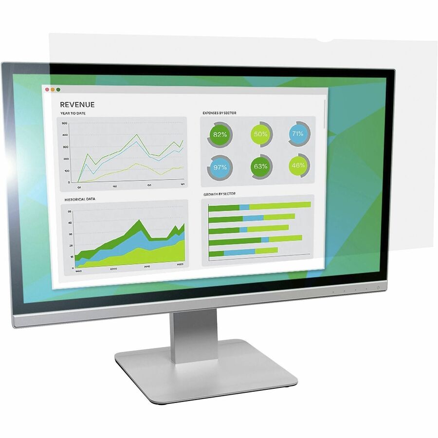3M Anti-Glare Filter Clear, Matte - For 24" Widescreen LCD Monitor - 16:10 - Scratch Resistant, Fingerprint Resistant, D