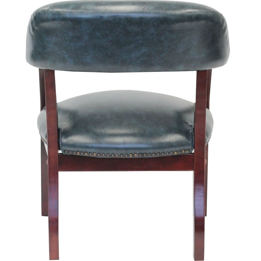 Boss Captain's Chair In Blue Vinyl - Blue Seat Color - Vinyl Seat Material - Blue Back Color - Vinyl Back Material - Mah