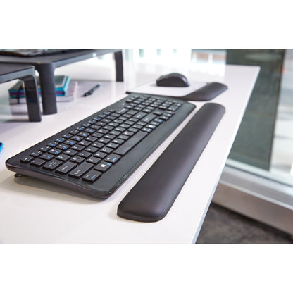 3M Gel Wrist Rest for Keyboard - 0.75" Height x 19" Width x 2" Depth - Black - Gel - 1 Each
