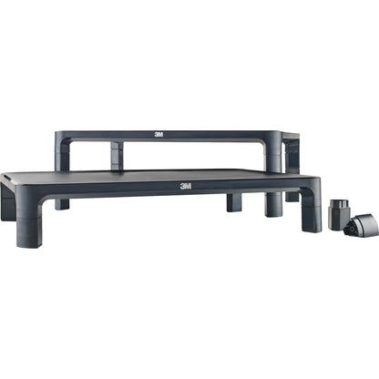 3M Adjustable Monitor Stand for Monitors and Laptops - 20 lb Load Capacity - 5.50" Height x 16" Width x 12" Depth - Desk