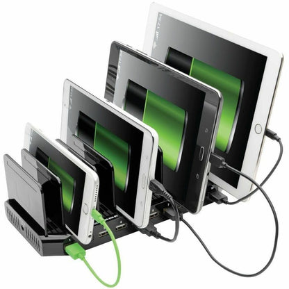 Tripp Lite series 10-Port USB Charger with Built-In Storage - 12 V DC Input - 5 V DC Output - 2.40 A - 1 Each
