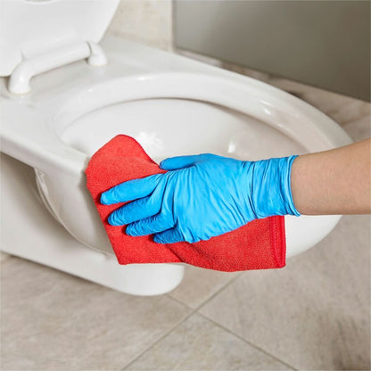 Rubbermaid Commercial HYGEN r-40 Recycled Microfiber Cloths, 12"x12" , Red - For Commercial - 12" Length x 12" Width - 2