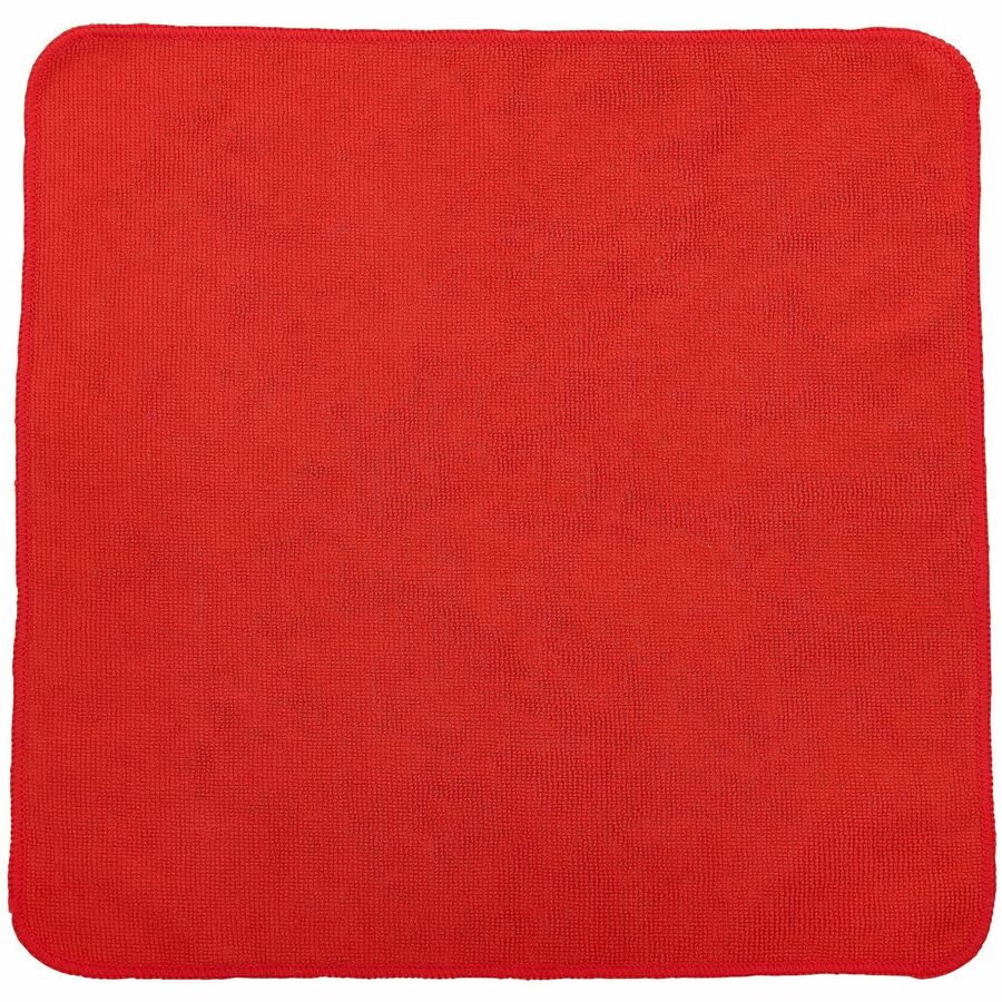 Rubbermaid Commercial HYGEN r-40 Recycled Microfiber Cloths, 12"x12" , Red - For Commercial - 12" Length x 12" Width - 2
