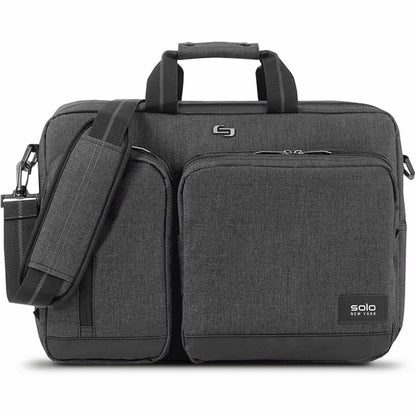 Solo Urban Carrying Case (Briefcase) for 15.6" Apple iPad Notebook - Gray, Black - Damage Resistant - Polyester Body - 1