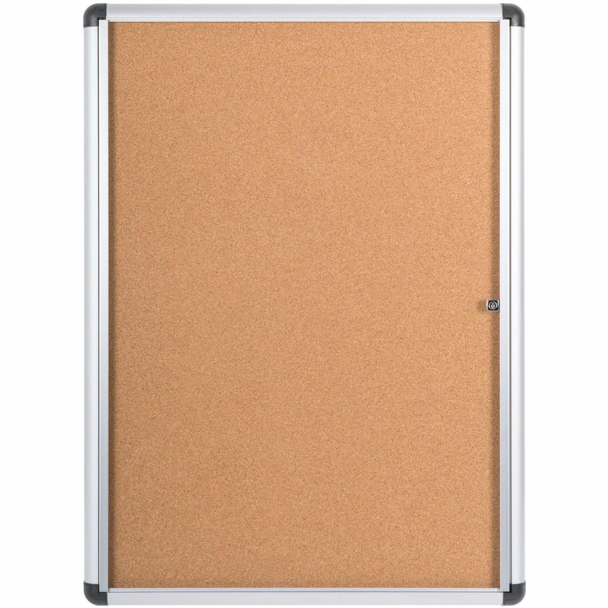 MasterVision SlimeLine Magnetic Enclosed Board - 36.60" Board Height x 26.40" Board Width x 0.70" Board Depth - Natural 