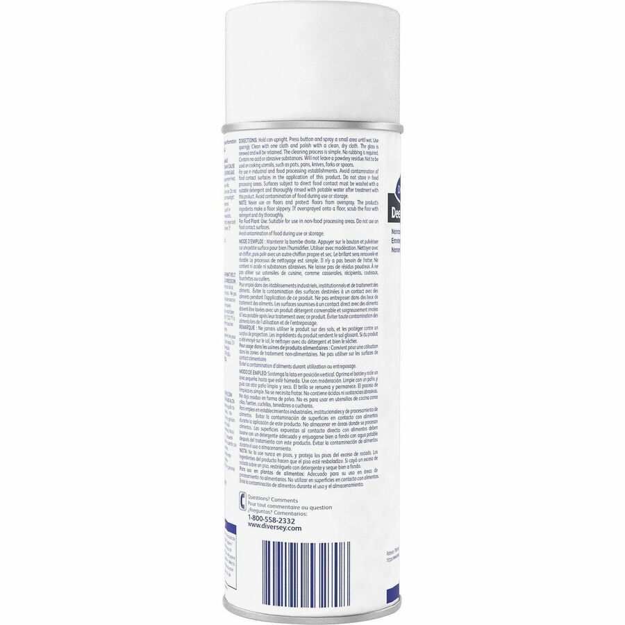 Diversey Deep Gloss Stainless Steel Maintainer - For Multipurpose - Ready-To-Use - 16 fl oz (0.5 quart) - Characteristic