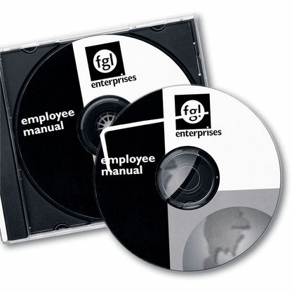 Avery® Optical Disc Label - Permanent Adhesive - Laser - Matte - Matte White - Paper - 2 / Sheet - 50 Total Sheets - 100