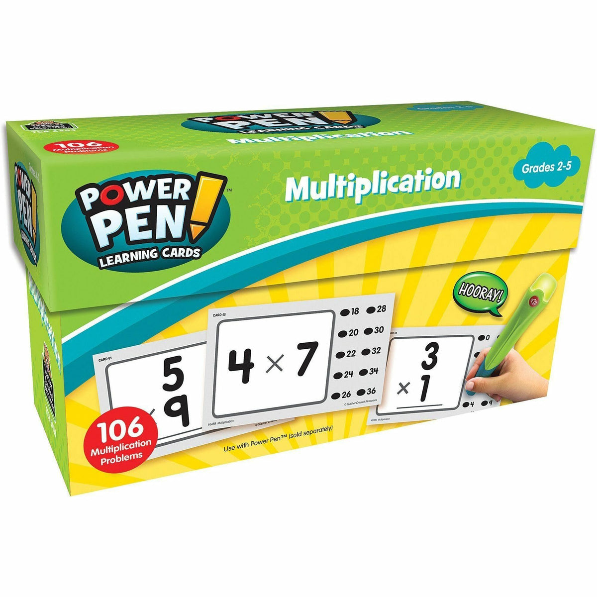 Teacher Created Resources Power Pen Multiplicatn Cards - Theme/Subject: Learning - Skill Learning: Multiplication - 53 P
