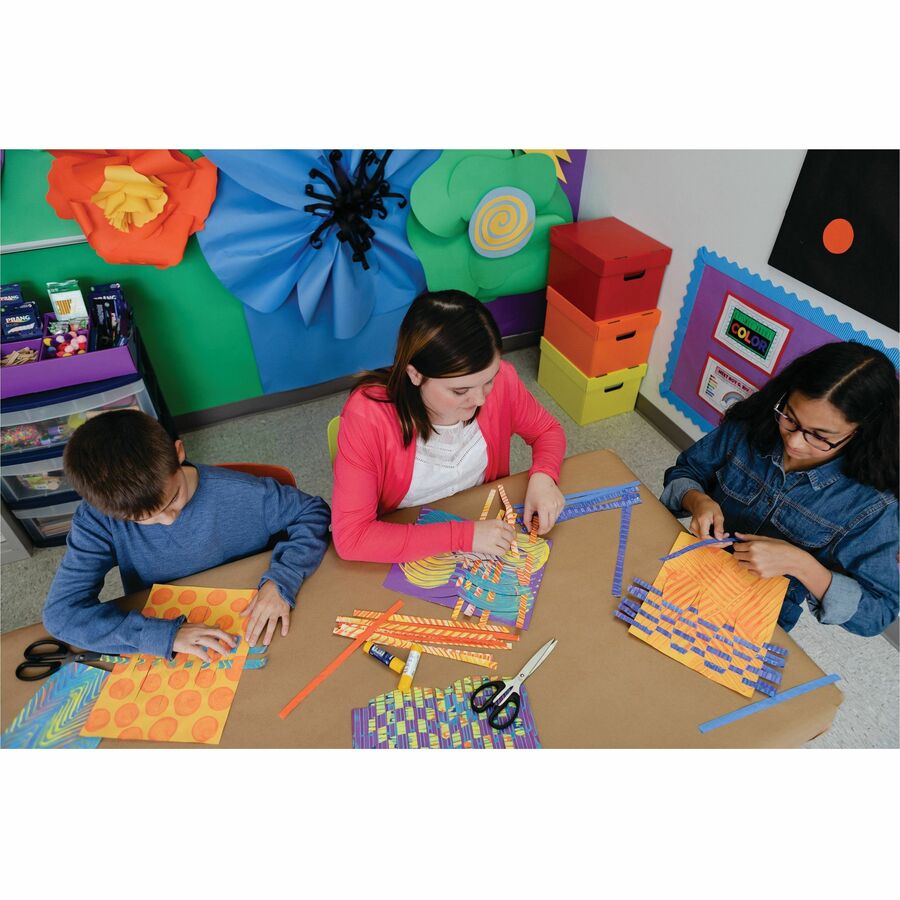 Tru-Ray Construction Paper - Art Project - 18" Width x 12" Length - Electric Orange - Sulphite - 1 Pack