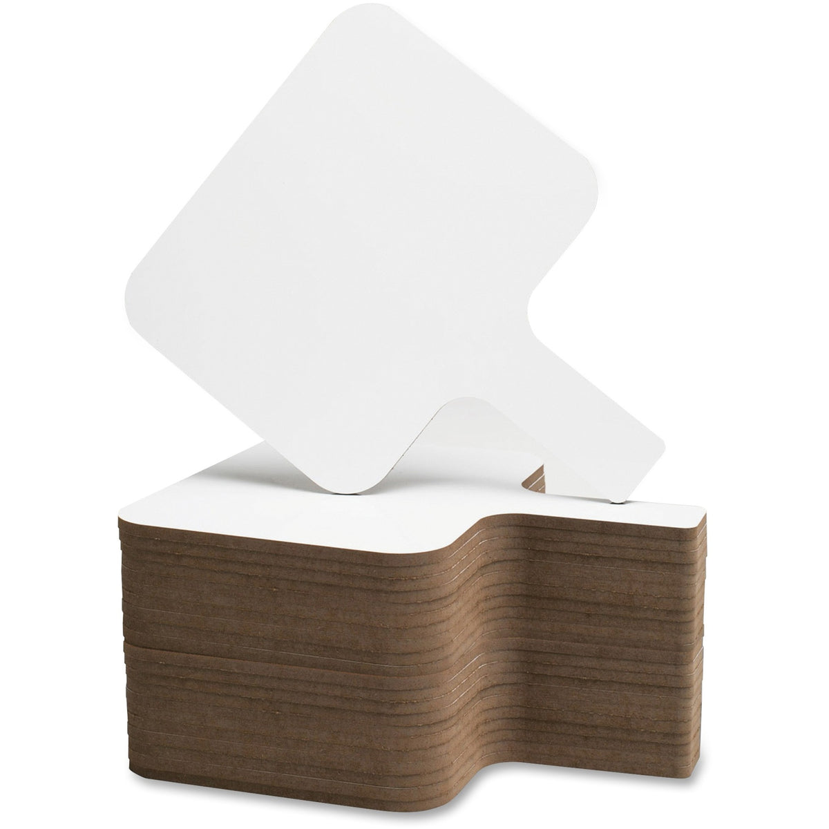 Flipside Rectangular Dry Erase Answer Paddle - 8" (0.7 ft) Width x 9.8" (0.8 ft) Height - White Surface - Paddle - 24 / 