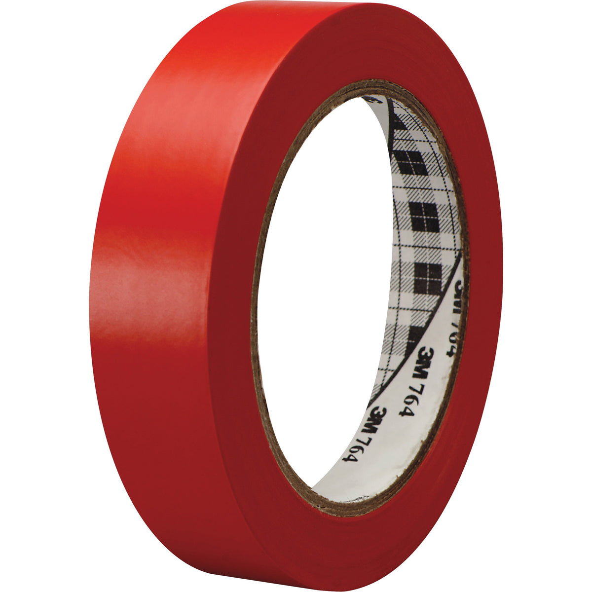 3M General-Purpose Vinyl Tape 764 - 36 yd Length x 1" Width x 5 mil Thickness - Red - Rubber - 4 mil - Polyvinyl Chlorid